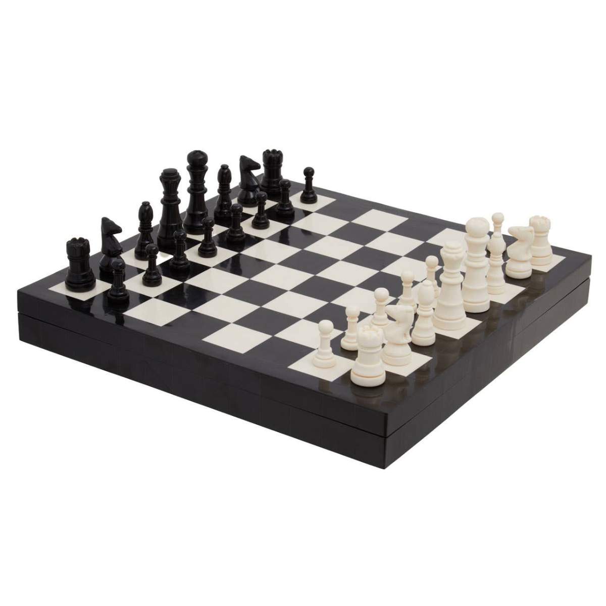 Beaumonde Home Churchill Games Black and White Chess Set