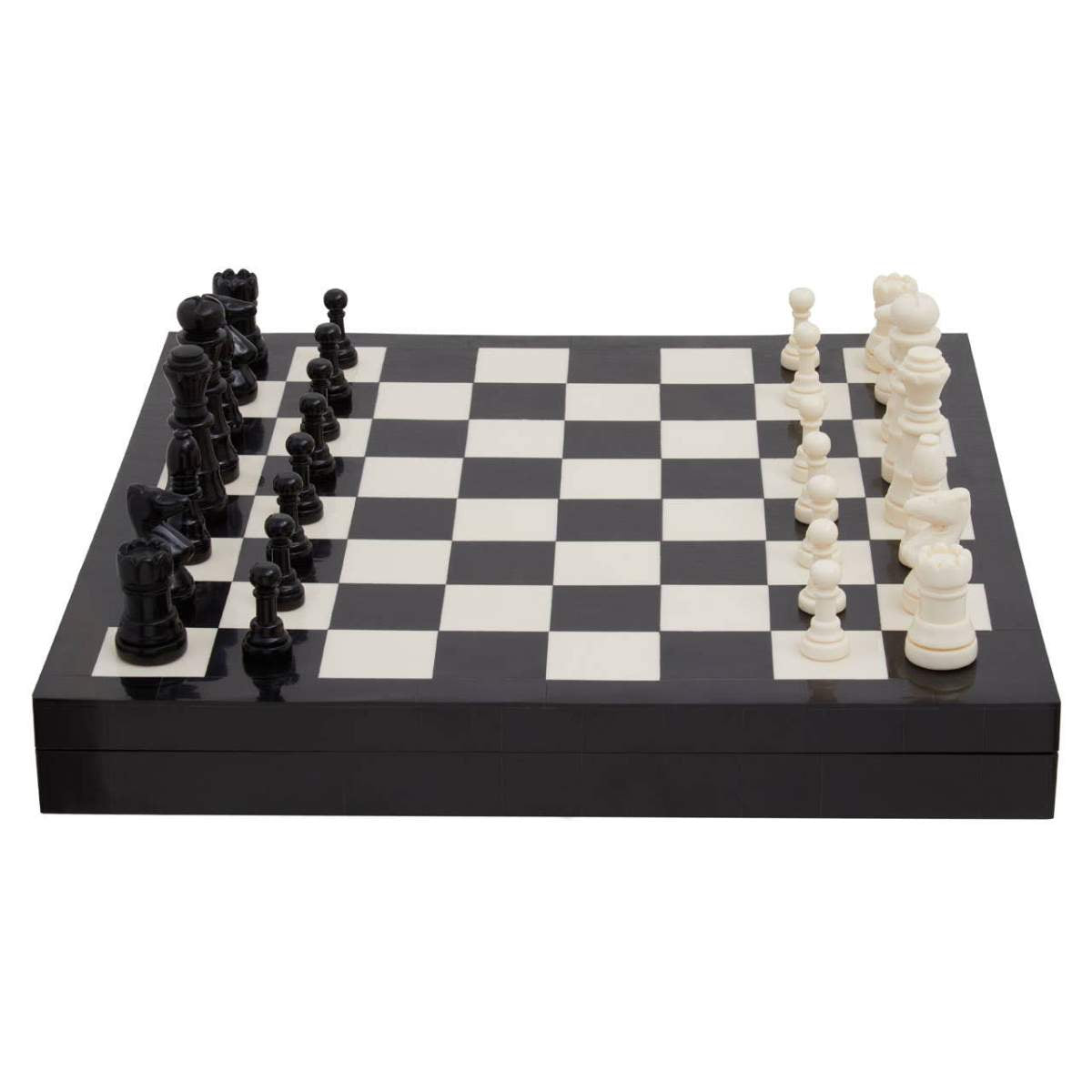 Beaumonde Home Churchill Games Black and White Chess Set
