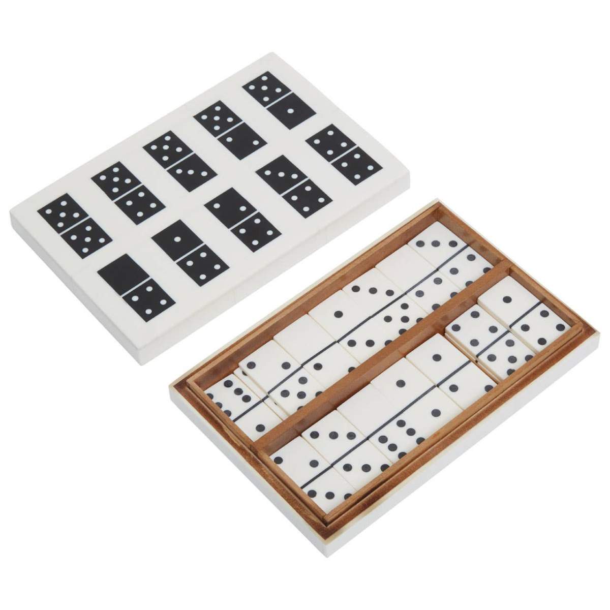 Beaumonde Home Churchill Games Black and White Domino Box Set