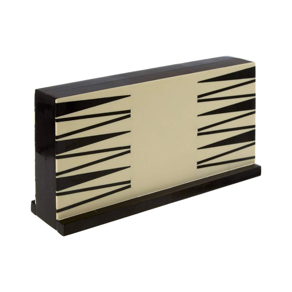 Beaumonde Home Churchill Games Black and White Foldable Backgammon Set
