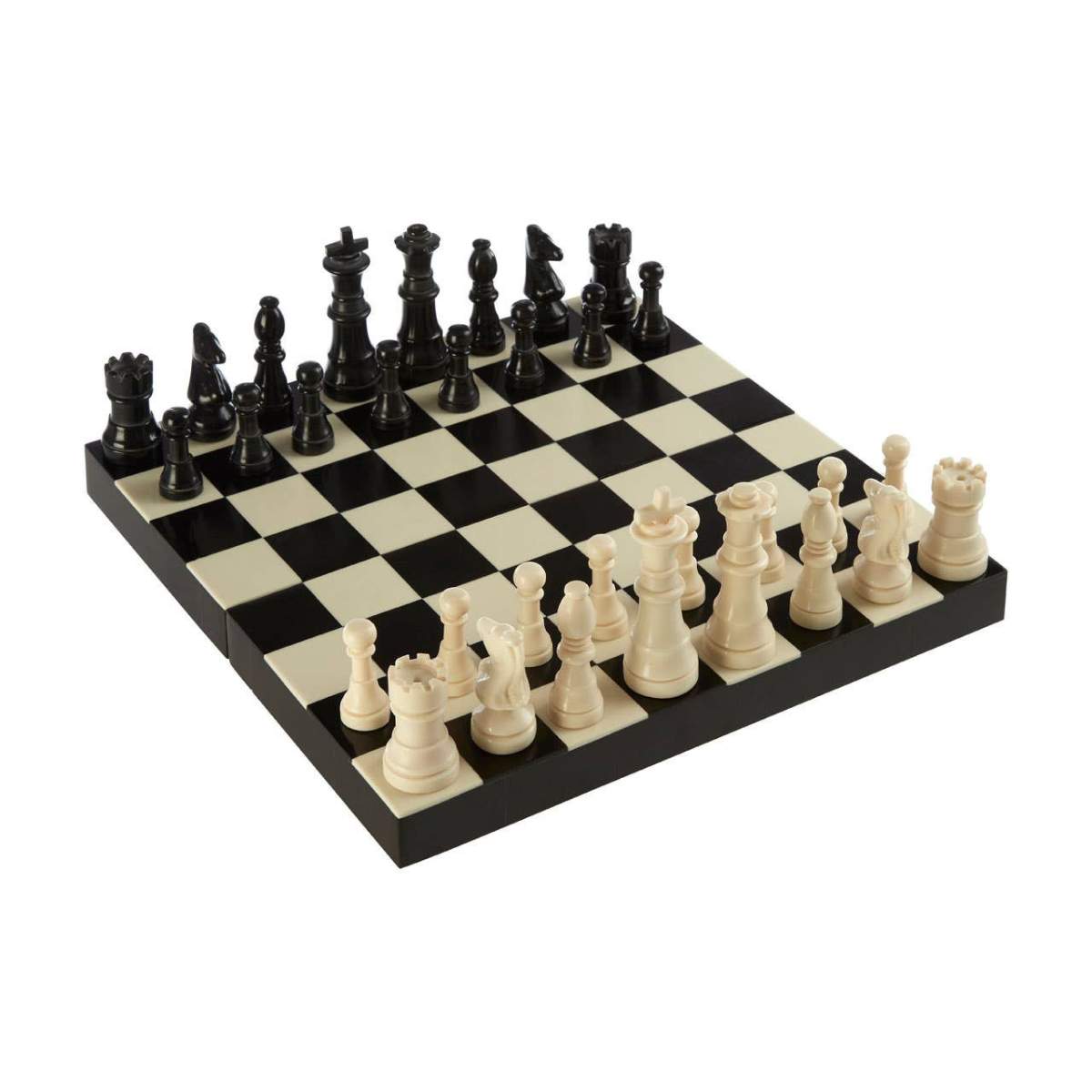 Beaumonde Home Churchill Games Black and White Foldable Chess Set