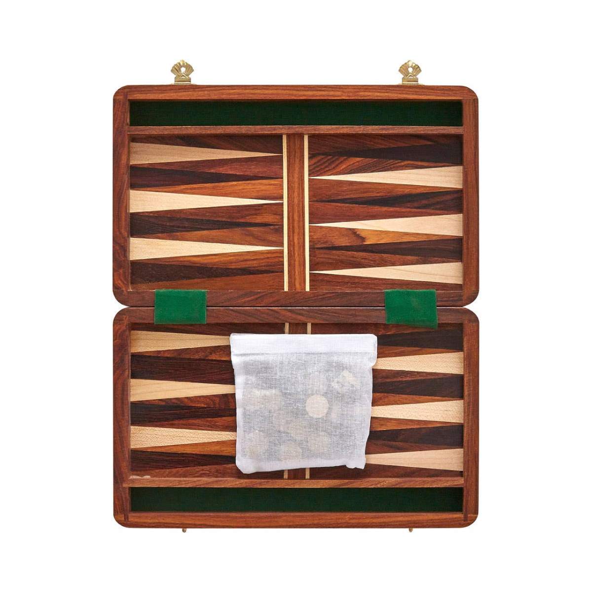 Beaumonde Home Churchill Games Brown Wood Backgammon Game