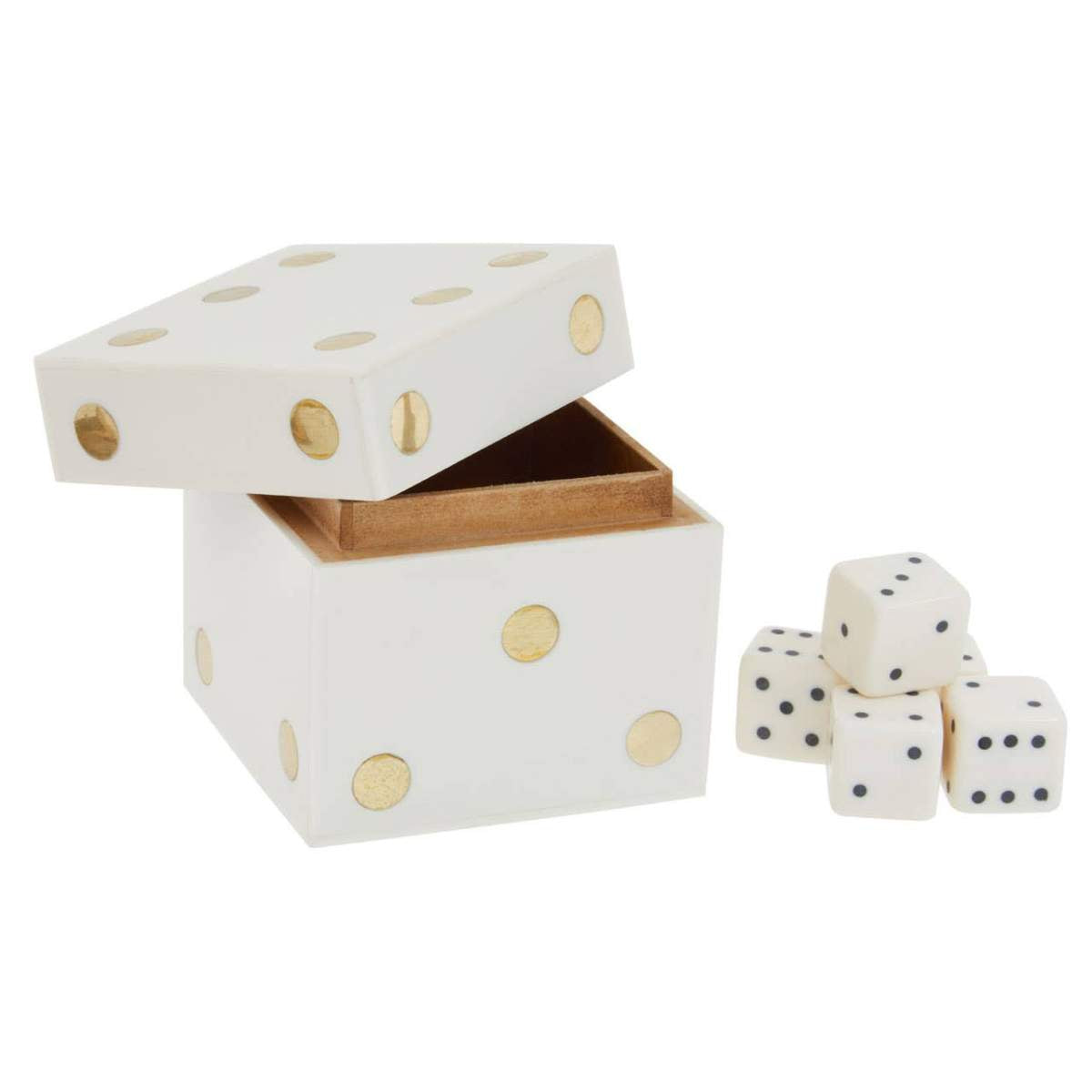 Beaumonde Home Churchill Games Dice Box with Five Dice