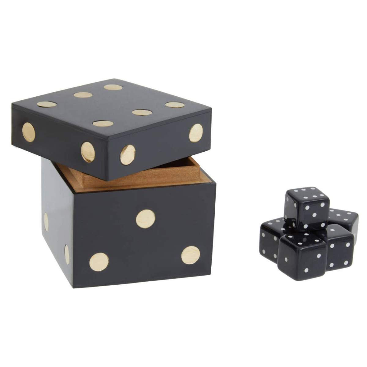 Beaumonde Home Churchill Games Dice Box with Five Dice