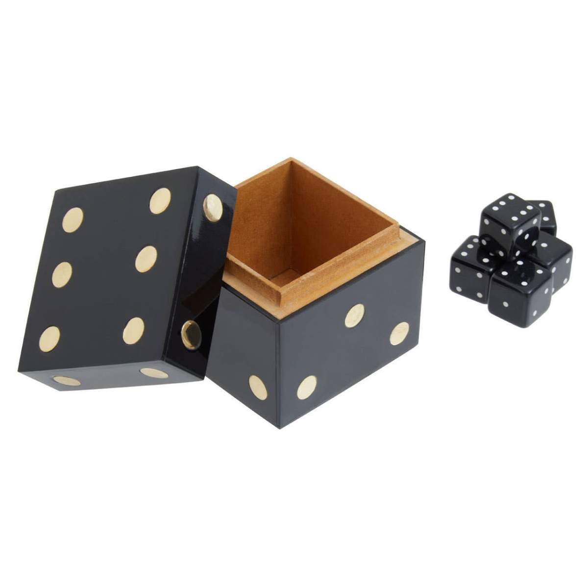 Beaumonde Home Churchill Games Dice Box with Five Dice