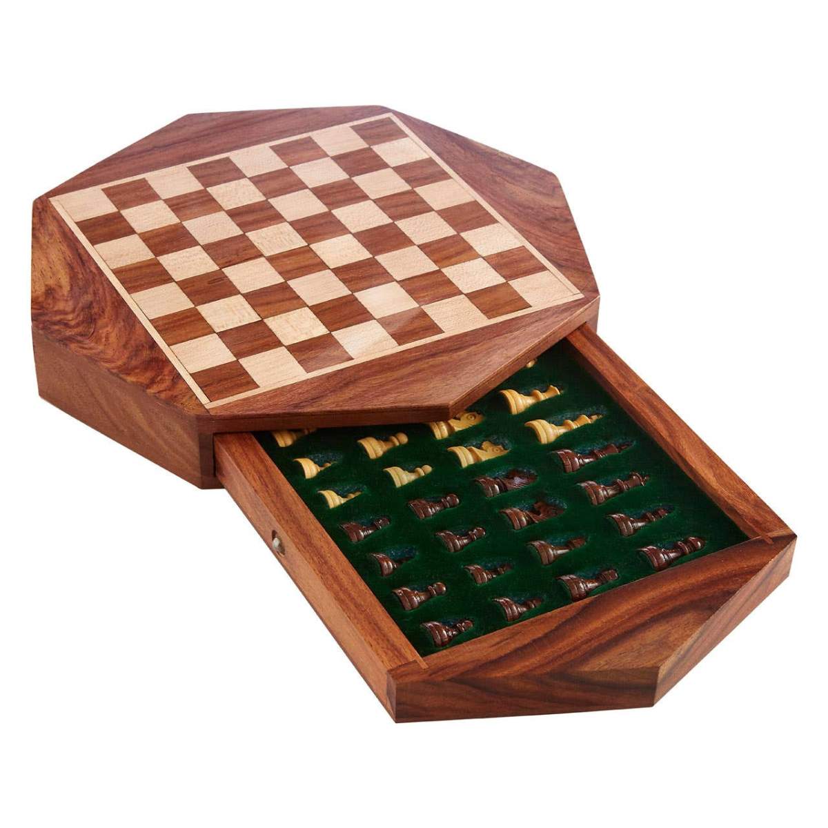 Beaumonde Home Churchill Games Octagonal Magnetic Chess Game