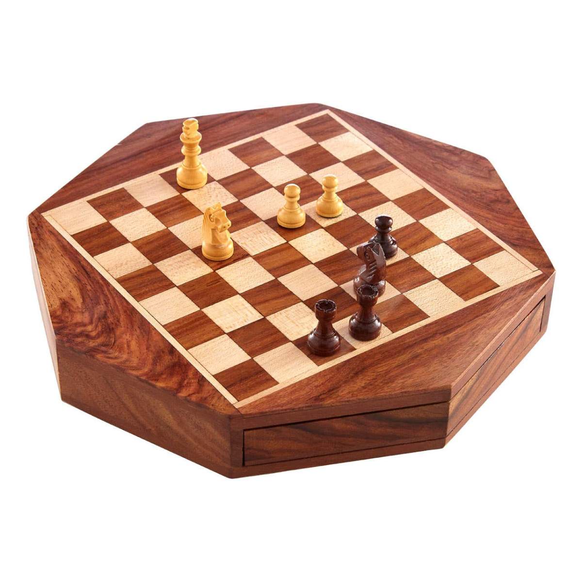 Beaumonde Home Churchill Games Octagonal Magnetic Chess Game