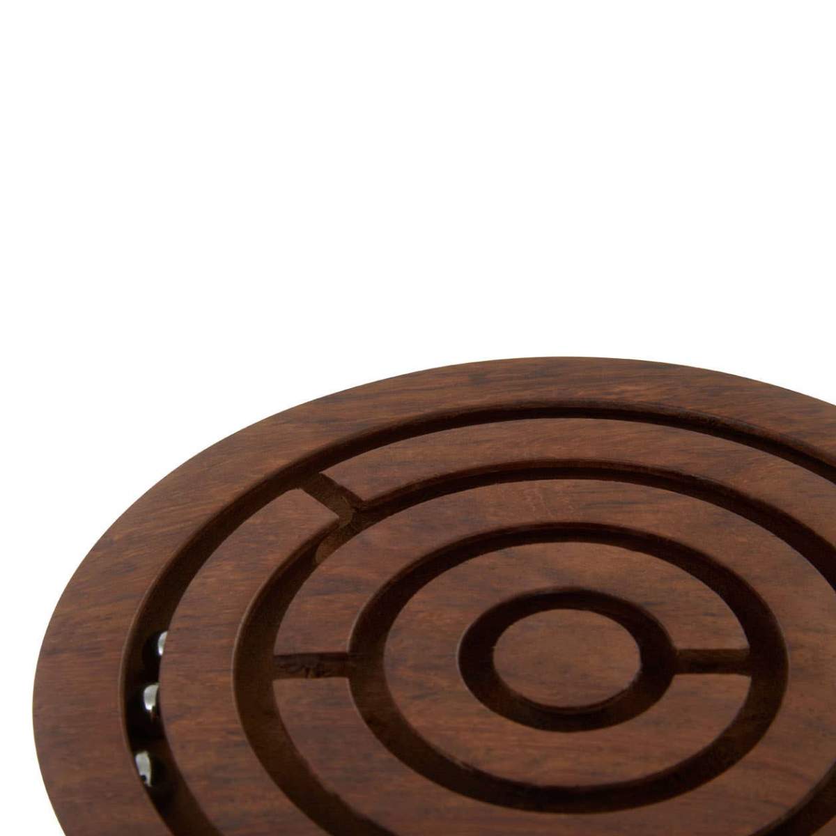 Beaumonde Home Churchill Games Round Sheesham Wood Labyrinth