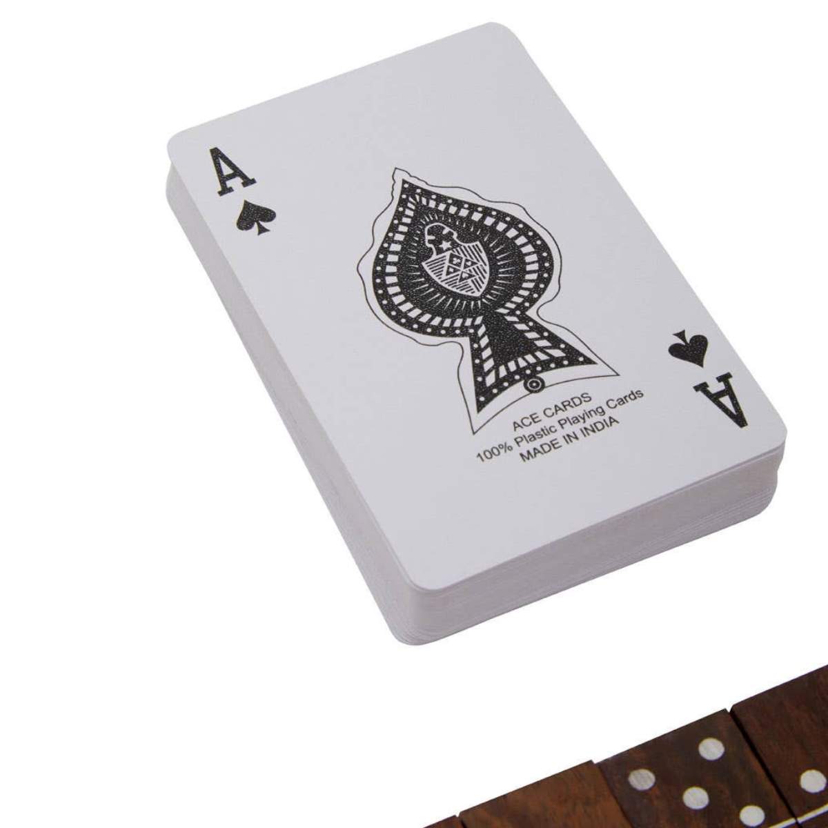 Beaumonde Home Churchill Games Set With Dominoes Dice and Playing Cards