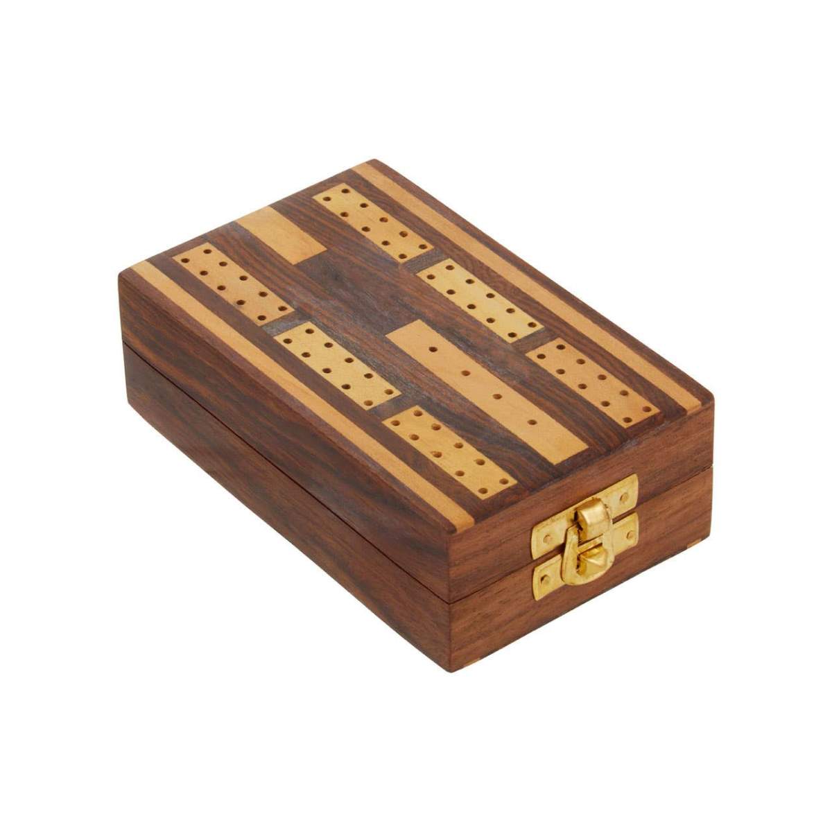 Beaumonde Home Churchill Games Sheesham Wood Cribbage Set