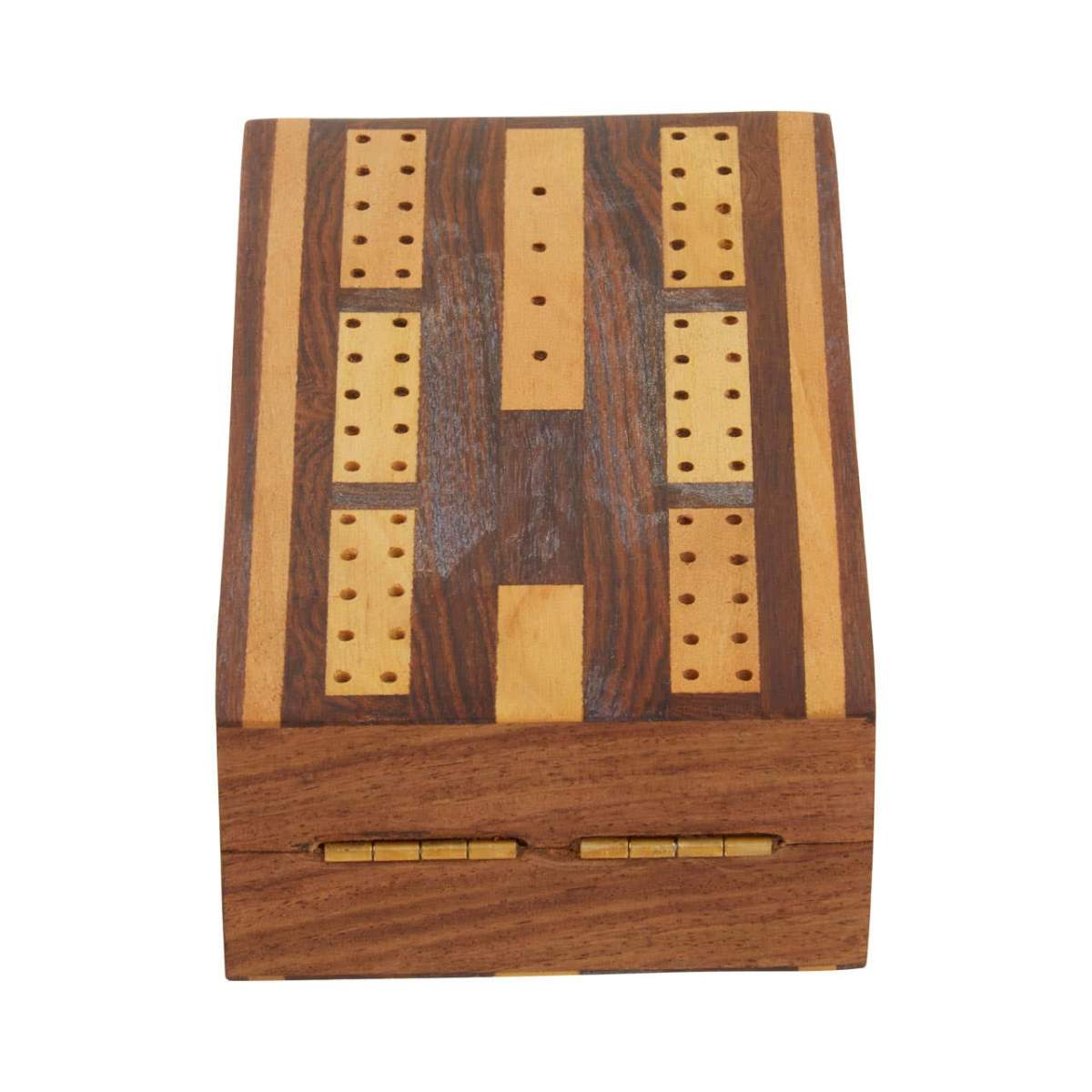 Beaumonde Home Churchill Games Sheesham Wood Cribbage Set