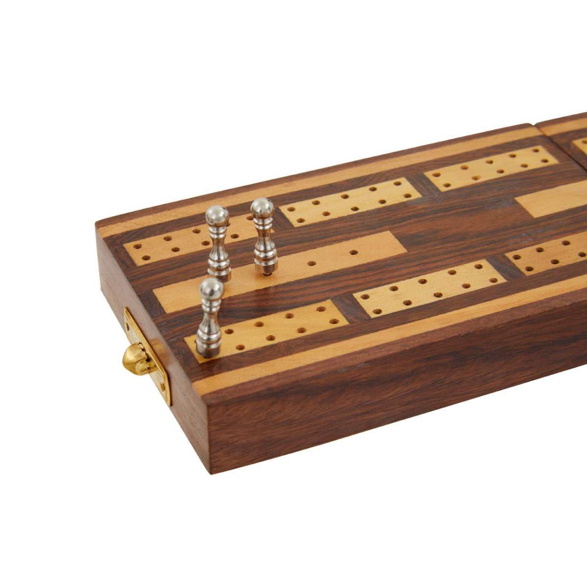 Beaumonde Home Churchill Games Sheesham Wood Cribbage Set