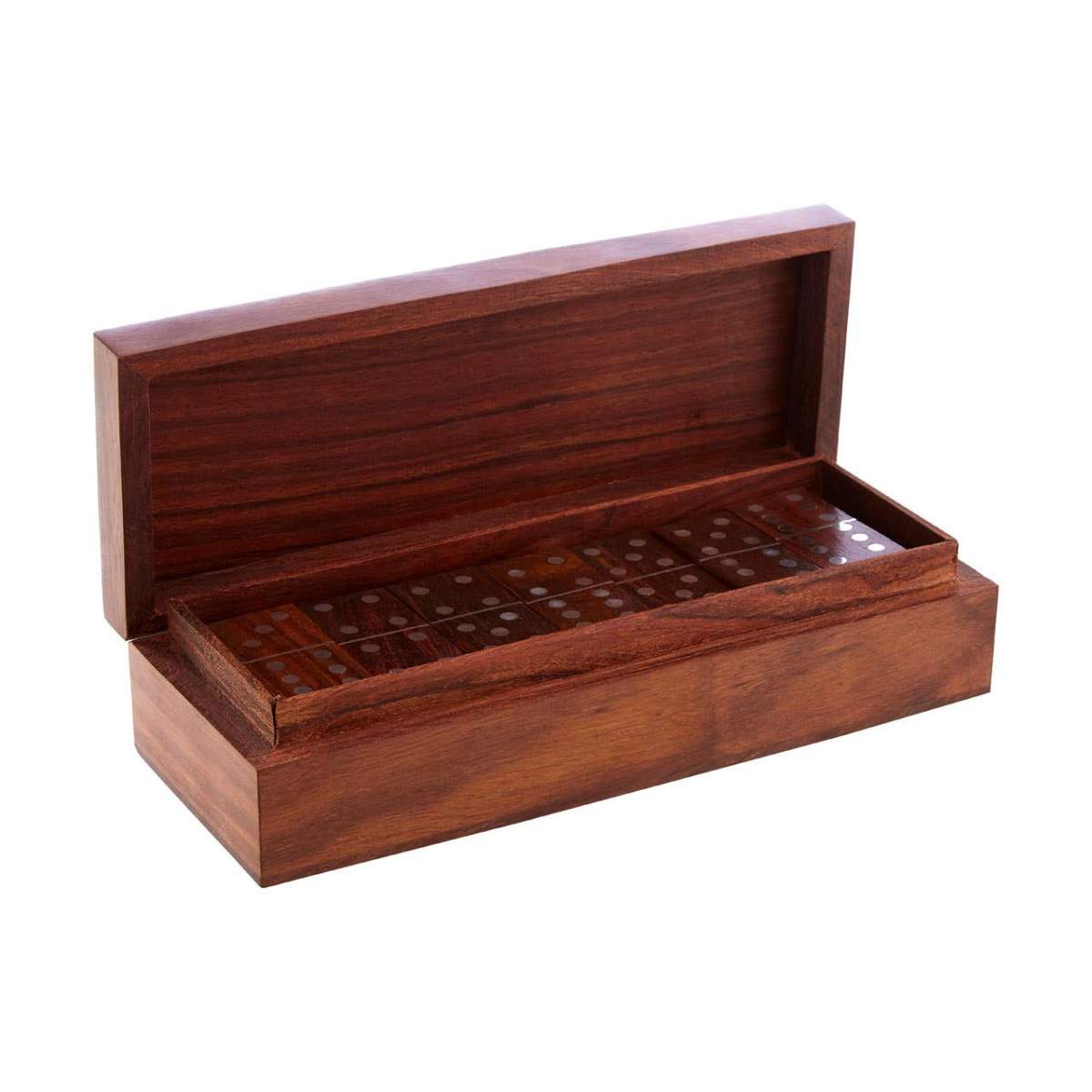 Beaumonde Home Churchill Games Sheesham Wood Domino Set