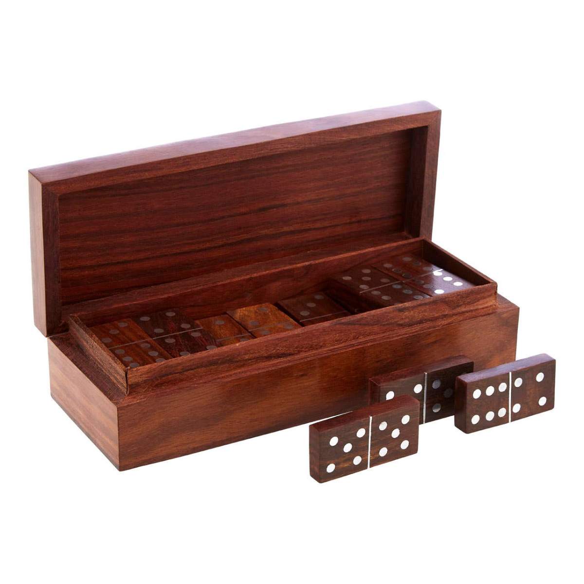 Beaumonde Home Churchill Games Sheesham Wood Domino Set