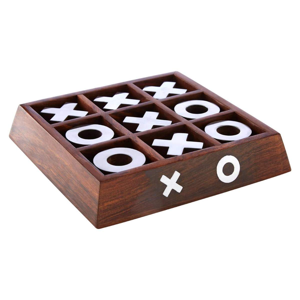 Beaumonde Home Churchill Games Sheesham Wood Noughts and Crosses