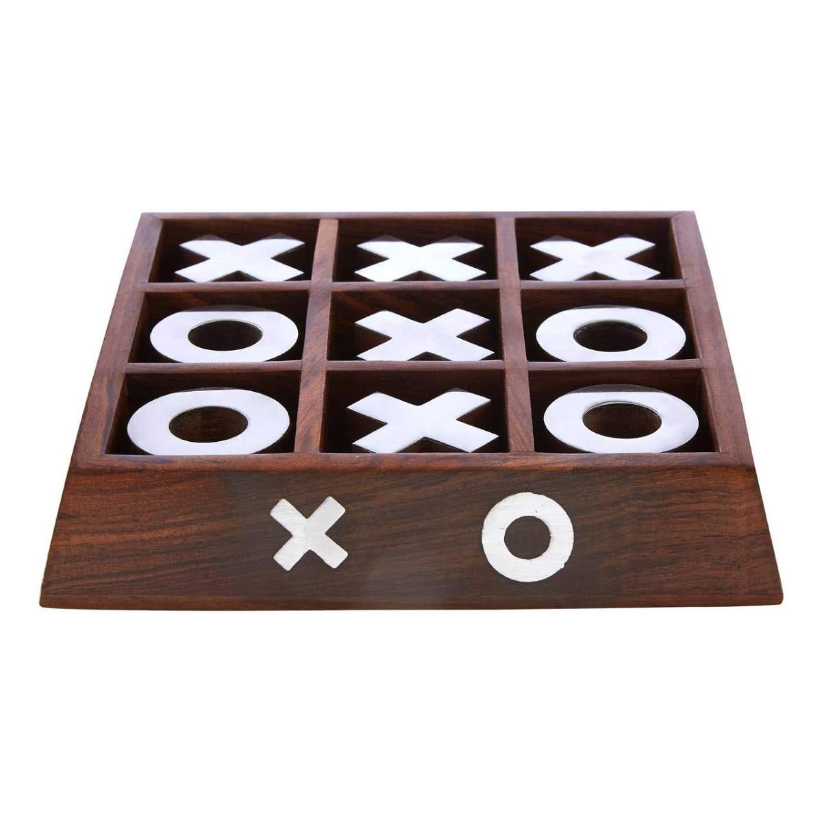 Beaumonde Home Churchill Games Sheesham Wood Noughts and Crosses