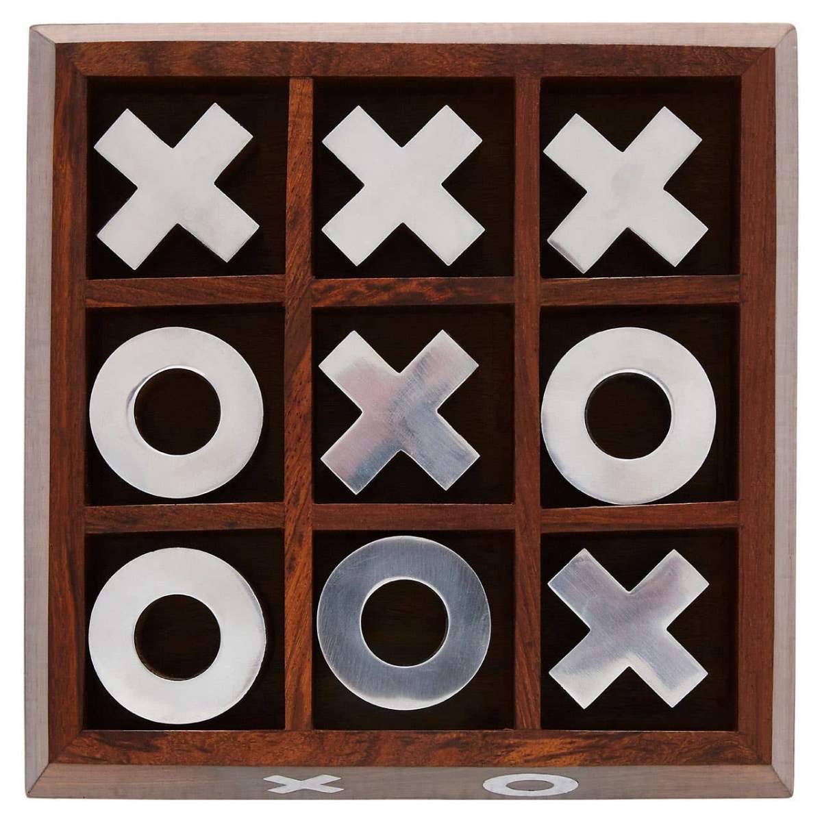 Beaumonde Home Churchill Games Sheesham Wood Noughts and Crosses