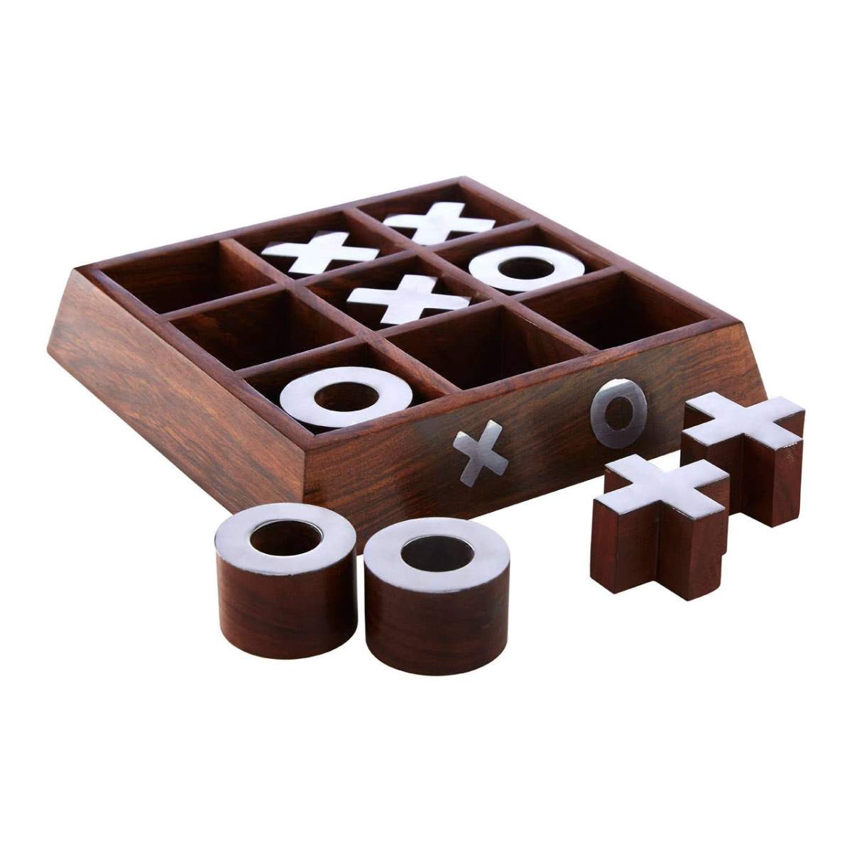 Beaumonde Home Churchill Games Sheesham Wood Noughts and Crosses