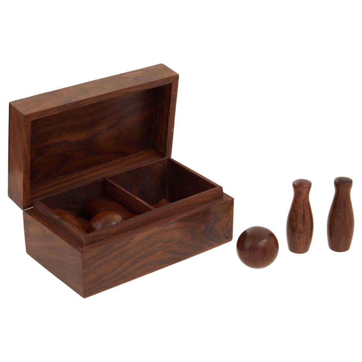 Beaumonde Home Churchill Games Sheesham Wood Skittles Set