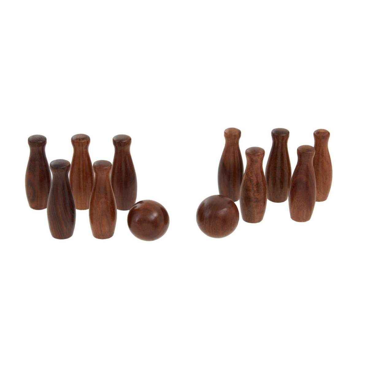 Beaumonde Home Churchill Games Sheesham Wood Skittles Set