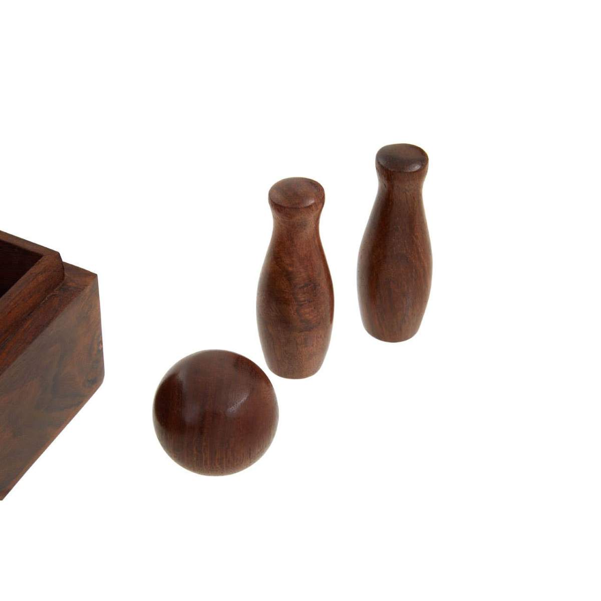 Beaumonde Home Churchill Games Sheesham Wood Skittles Set