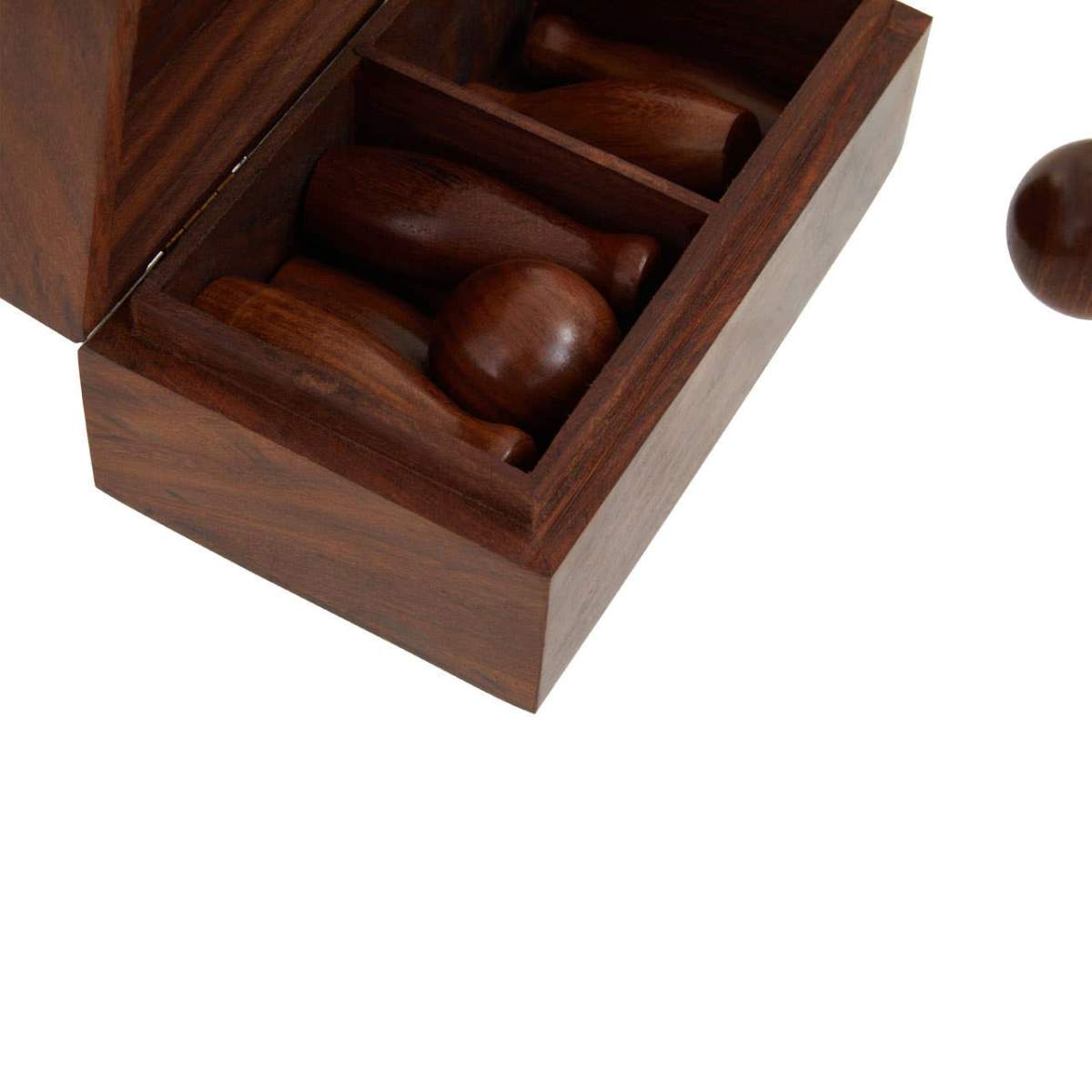 Beaumonde Home Churchill Games Sheesham Wood Skittles Set