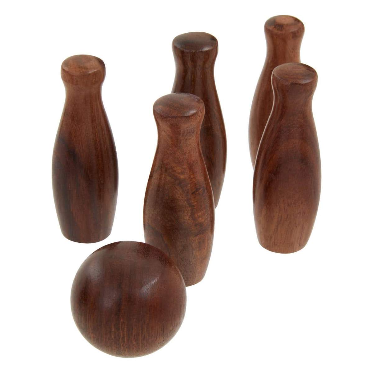 Beaumonde Home Churchill Games Sheesham Wood Skittles Set