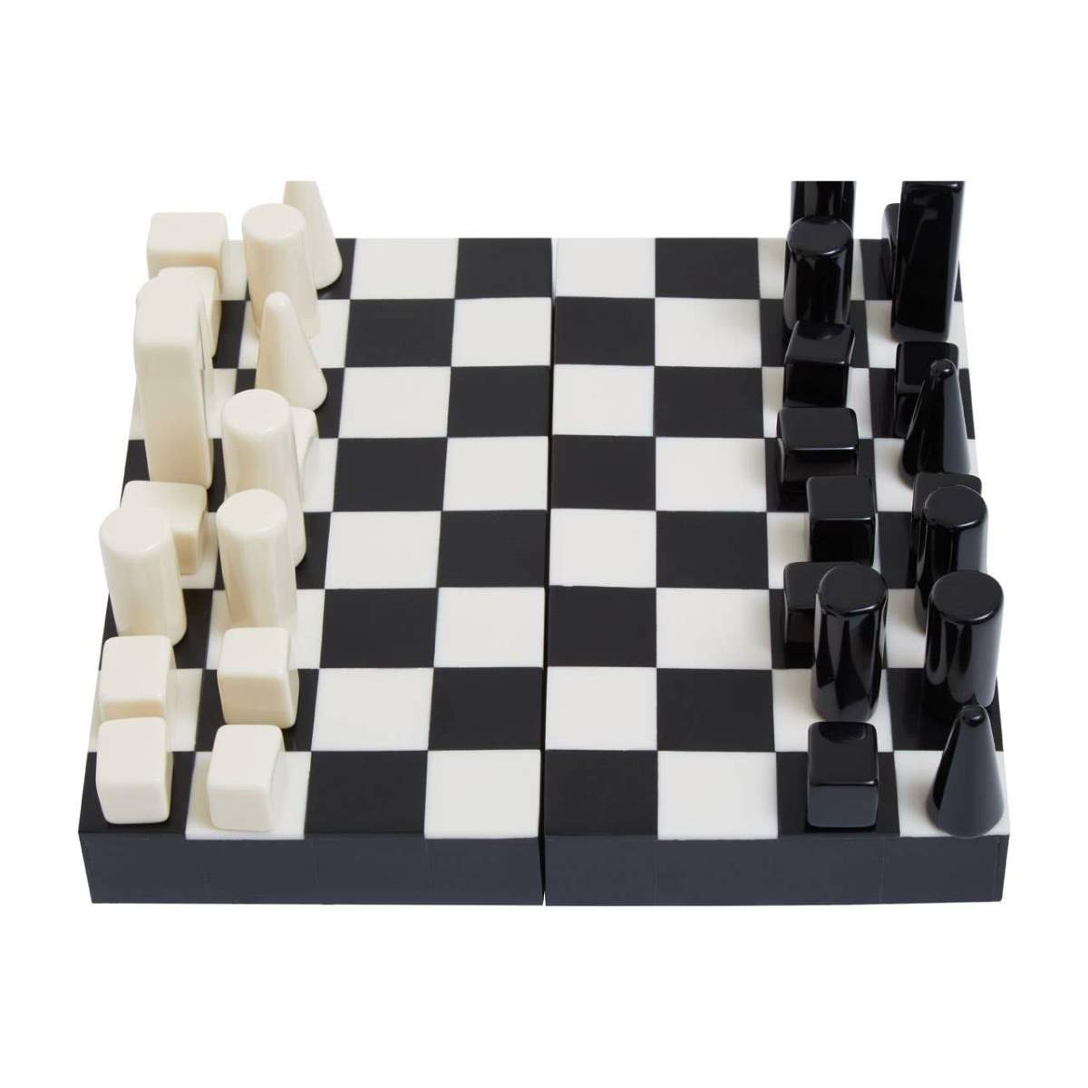 Beaumonde Home Churchill Games Small Black and White Foldable Chess Set