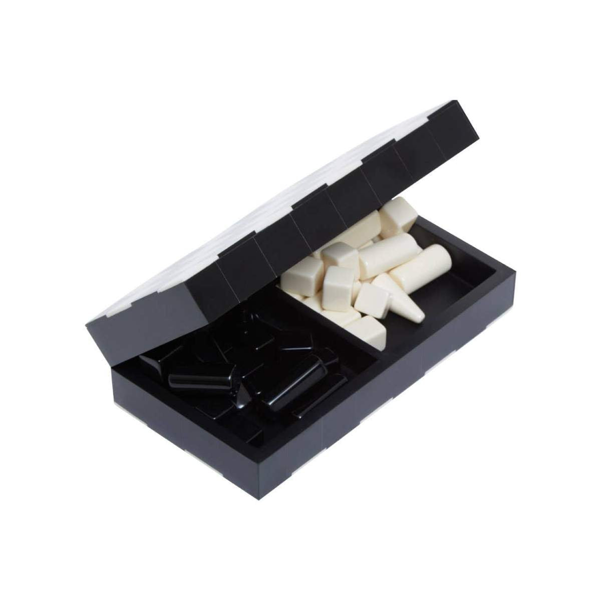 Beaumonde Home Churchill Games Small Black and White Foldable Chess Set
