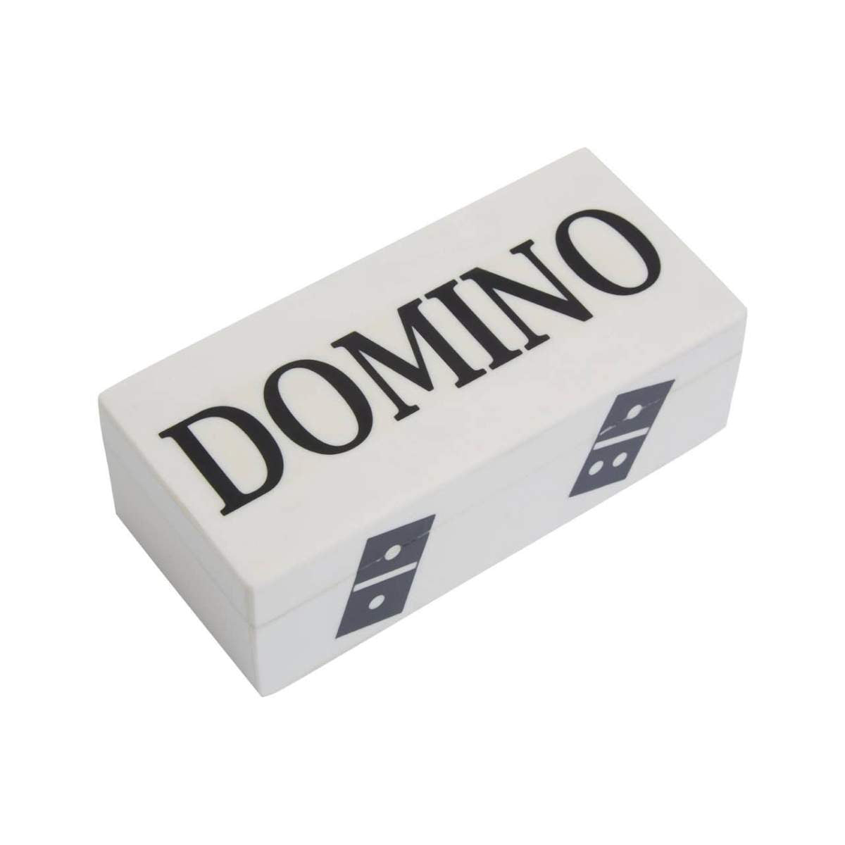 Beaumonde Home Churchill Games White and Black Domino Box