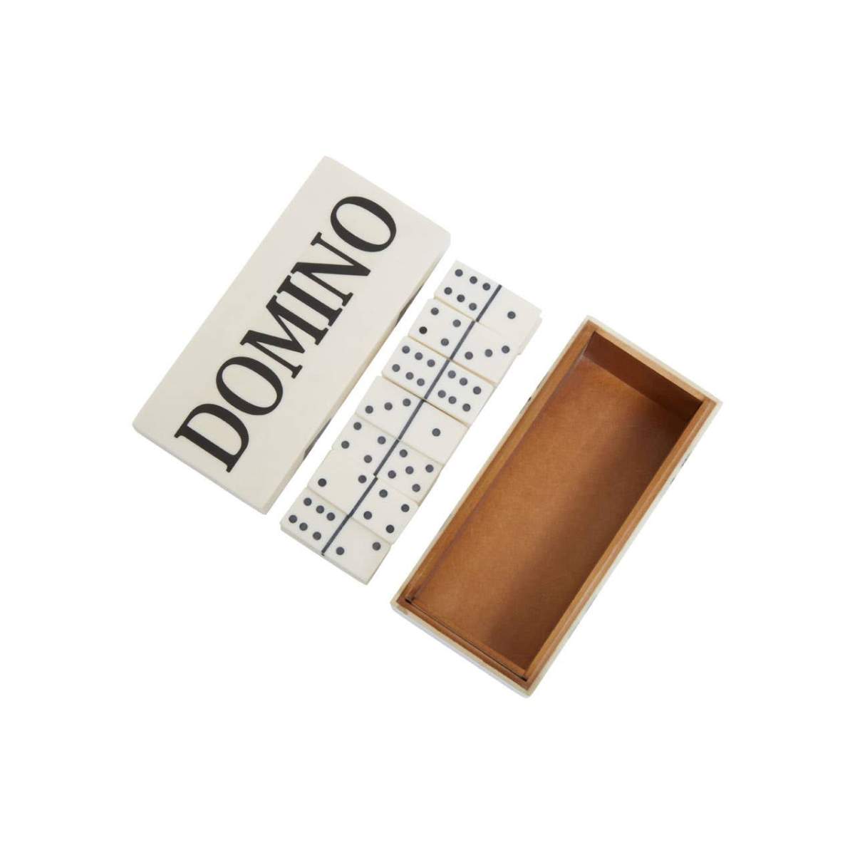 Beaumonde Home Churchill Games White and Black Domino Box