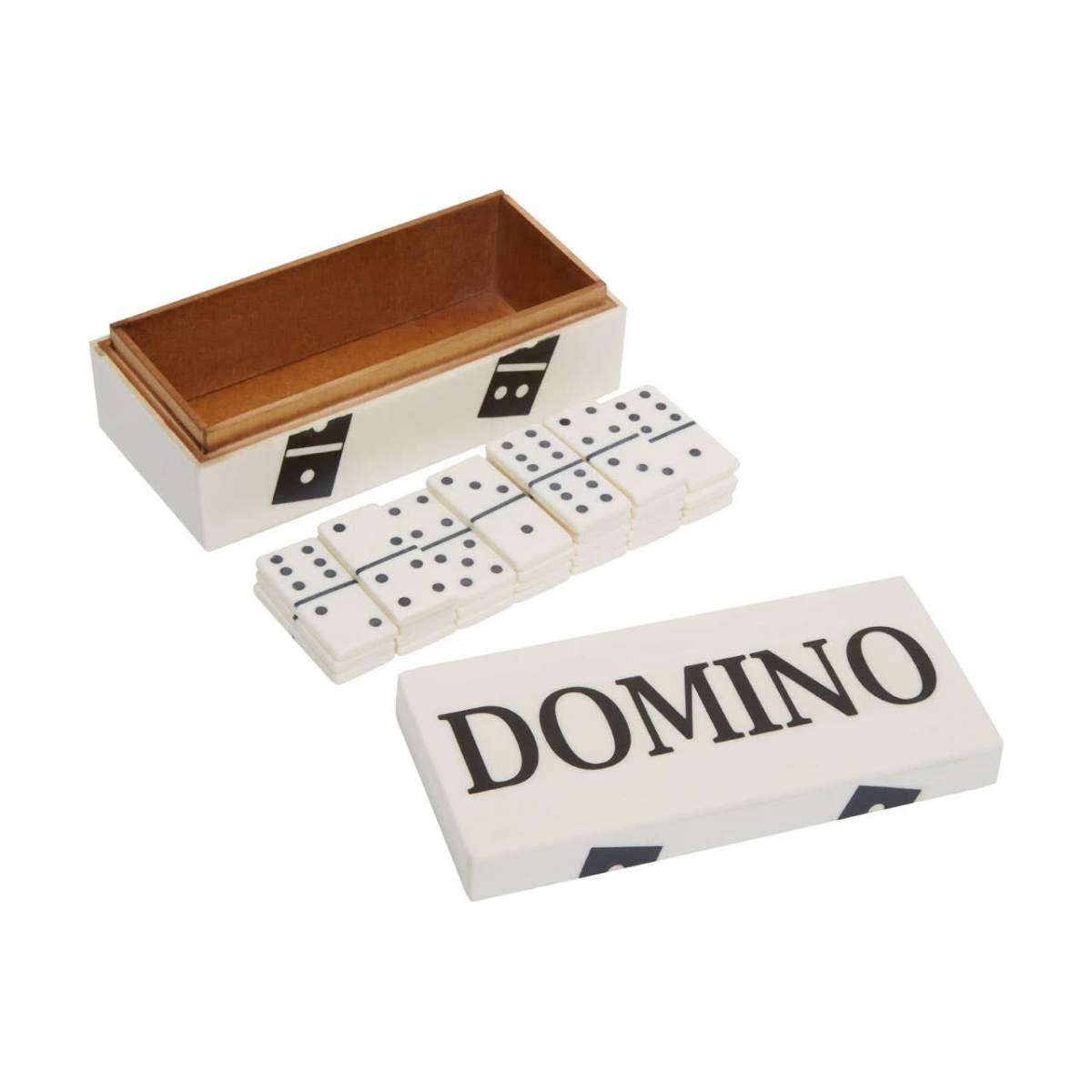 Beaumonde Home Churchill Games White and Black Domino Box