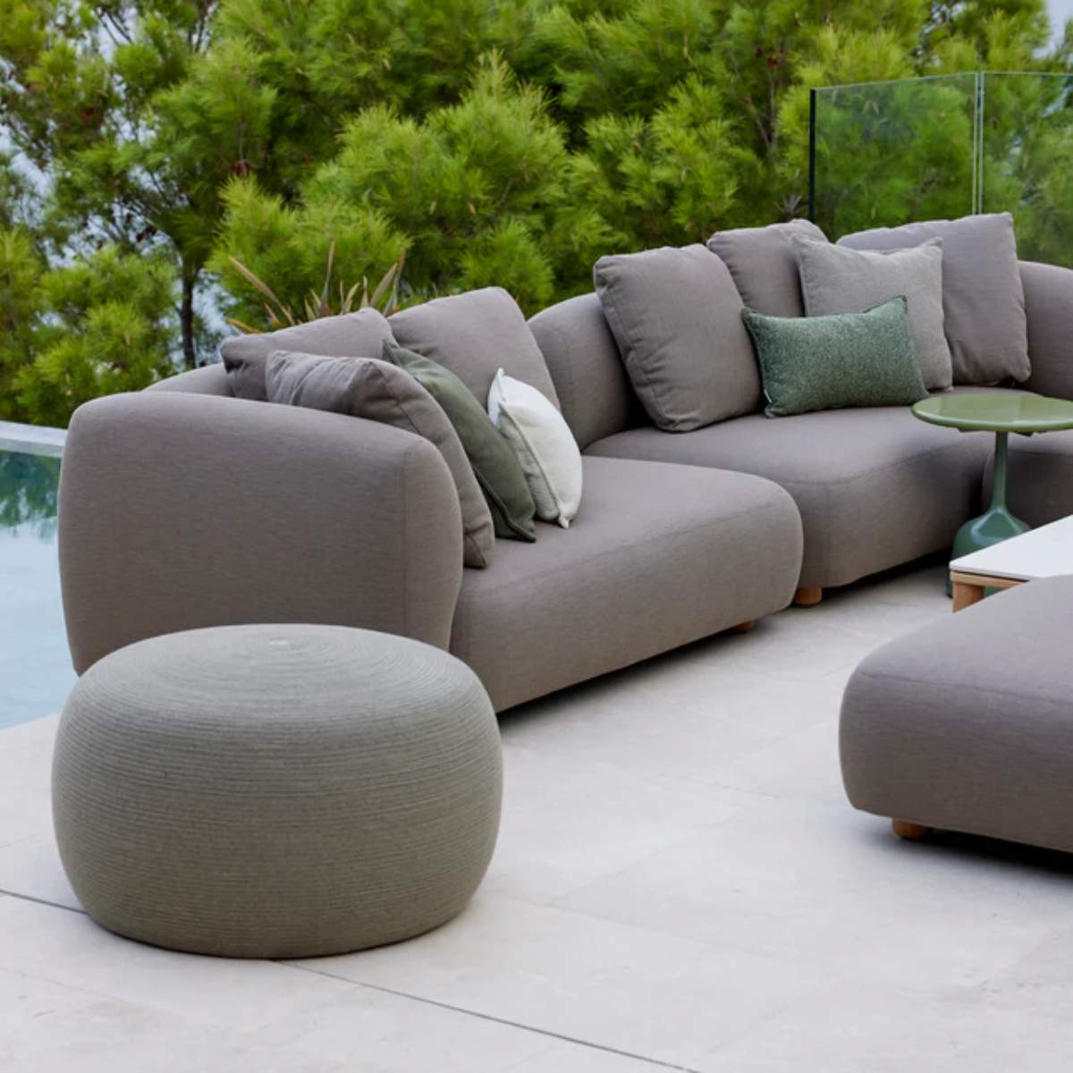 Cane-line Circle Footstool Large