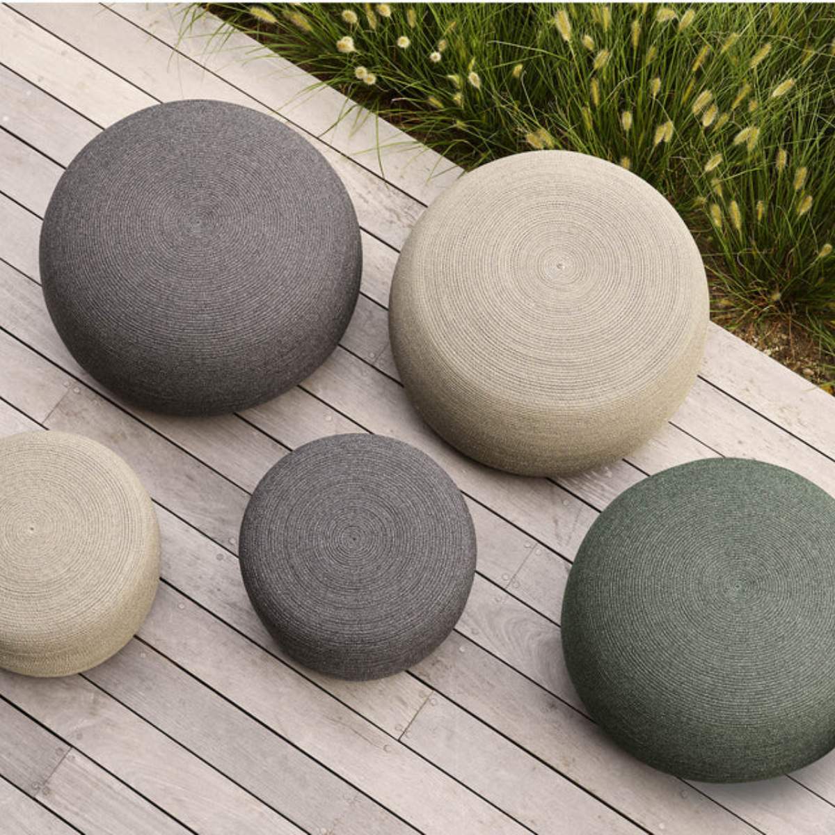 Cane-line Circle Footstool Large