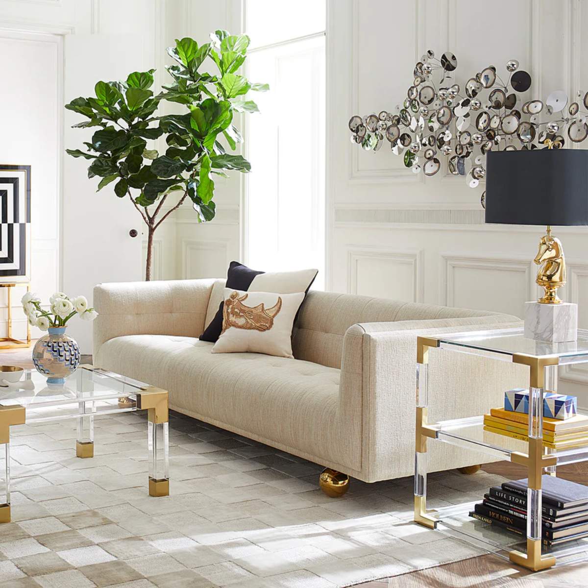 Jonathan Adler Claridge 228.6cm Sofa