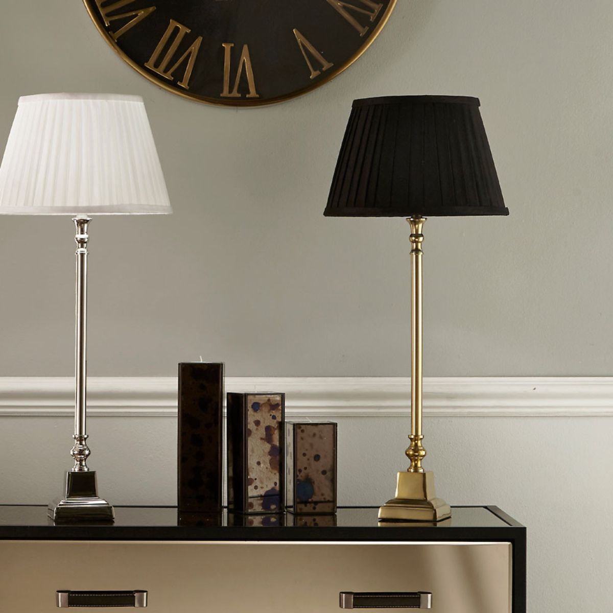 Pacific Lifestyle Claudius Gold Metal Stick Table Lamp Base