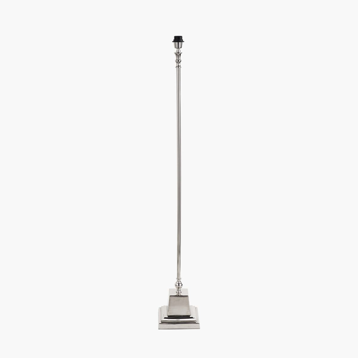 Pacific Lifestyle Claudius Nickel Metal Stick Floor Lamp Base