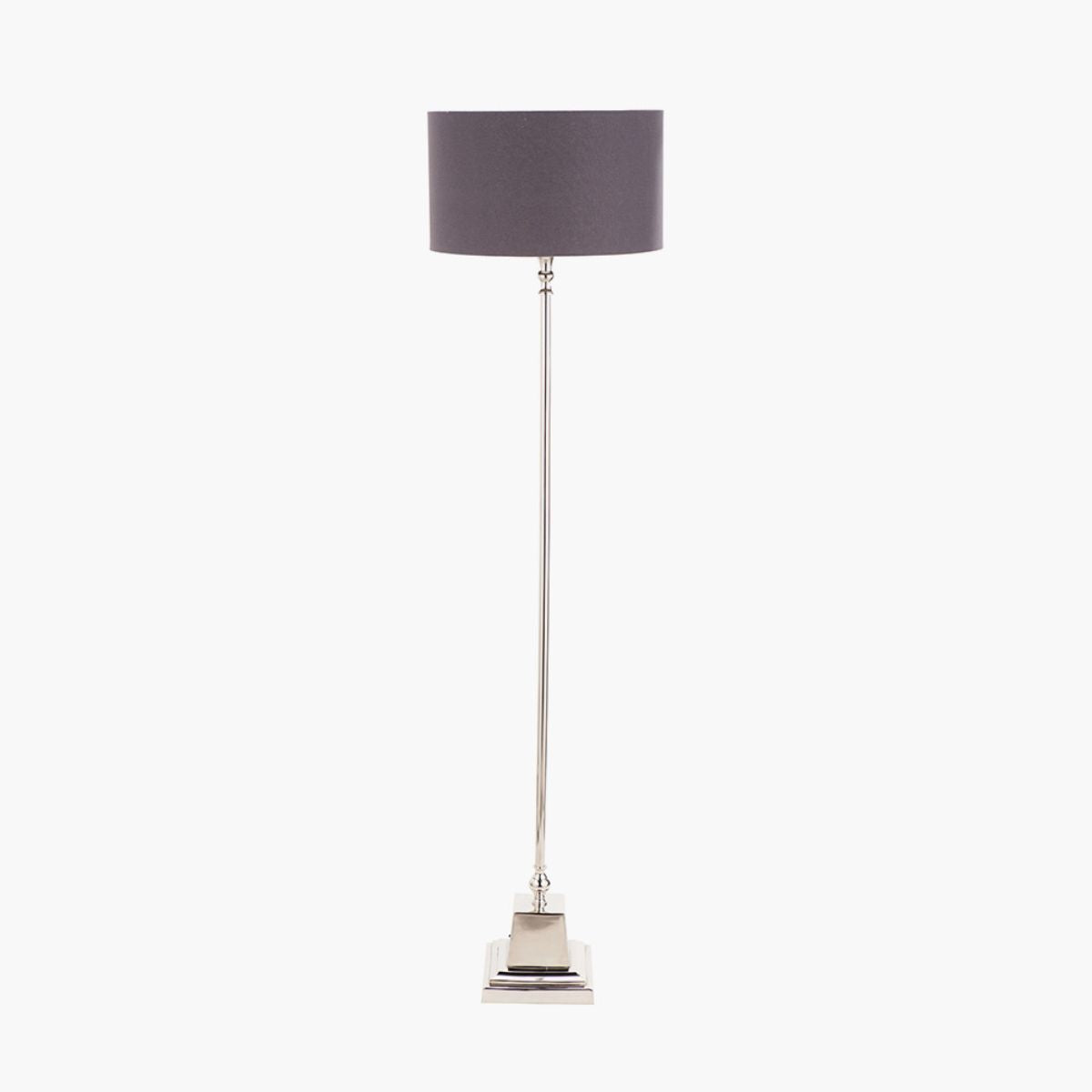 Pacific Lifestyle Claudius Nickel Metal Stick Floor Lamp Base