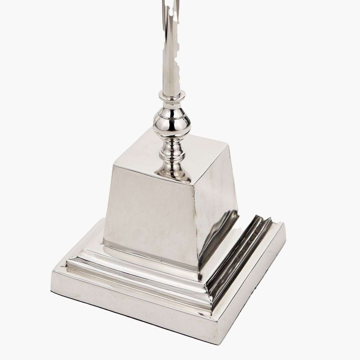 Pacific Lifestyle Claudius Nickel Metal Stick Floor Lamp Base