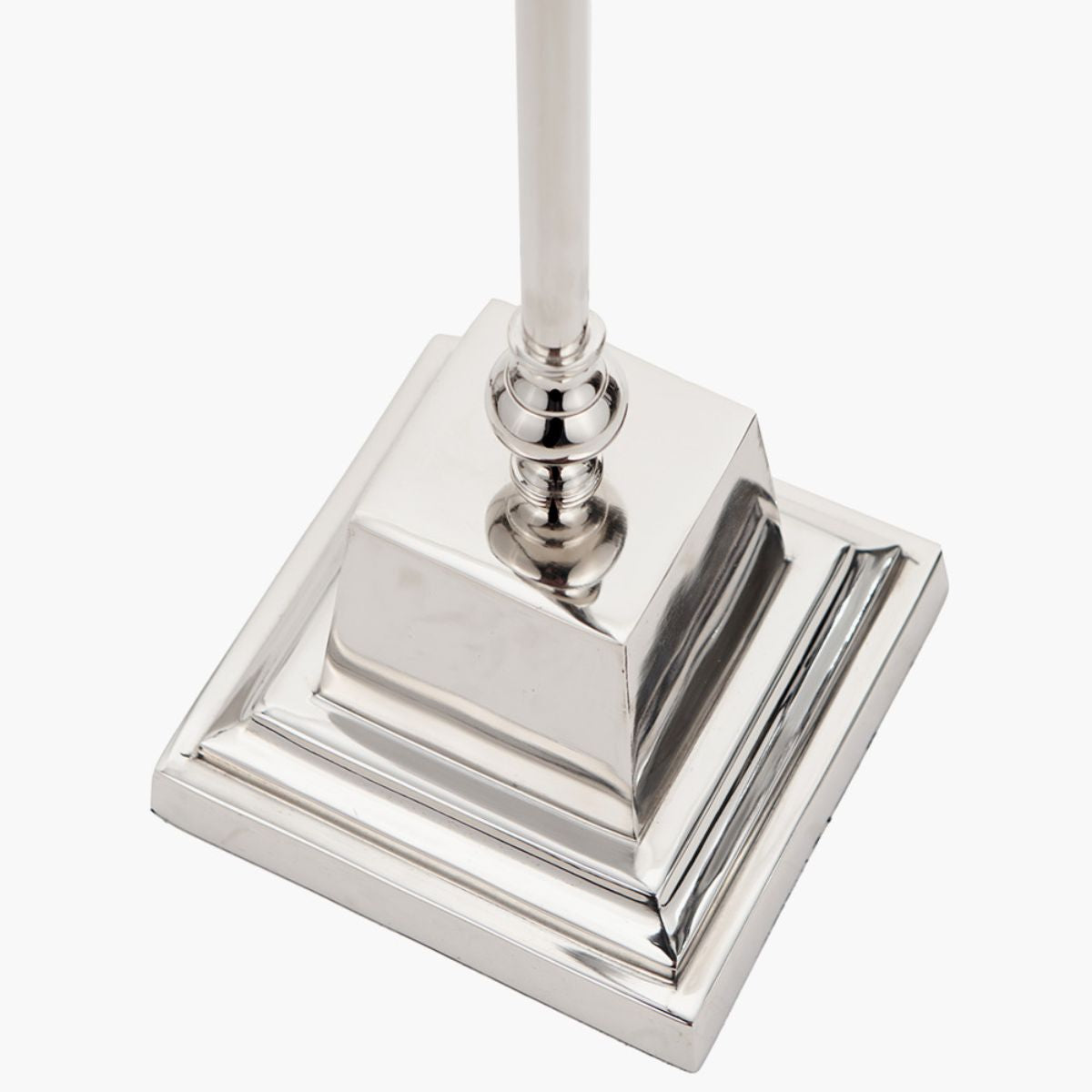 Pacific Lifestyle Claudius Nickel Metal Stick Floor Lamp Base