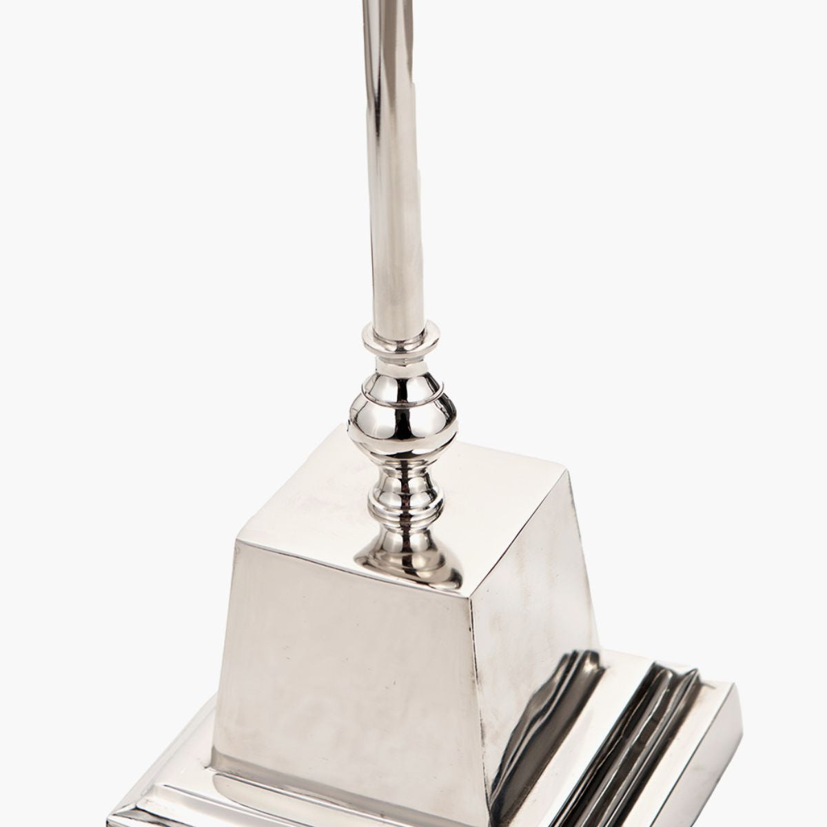 Pacific Lifestyle Claudius Nickel Metal Stick Floor Lamp Base