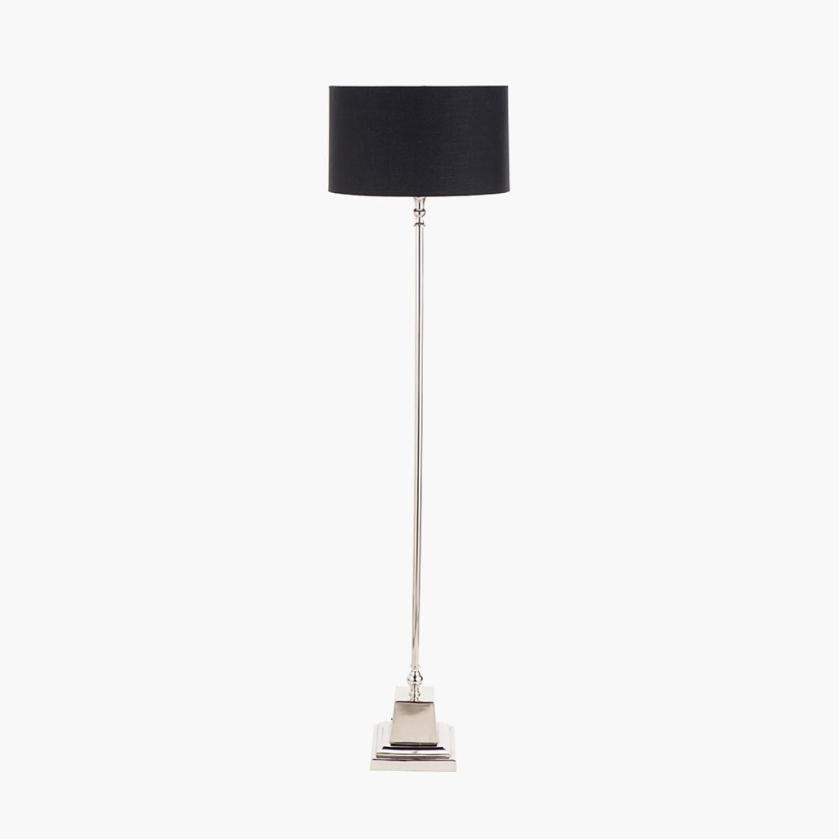 Pacific Lifestyle Claudius Nickel Metal Stick Floor Lamp Base