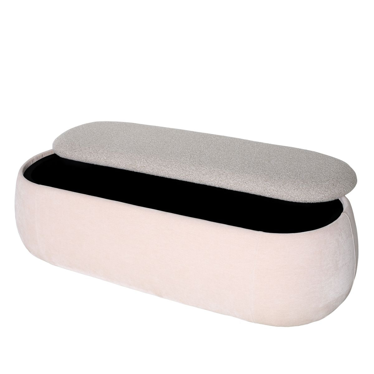 Libra Interiors Clemance Storage Bench Mushroom