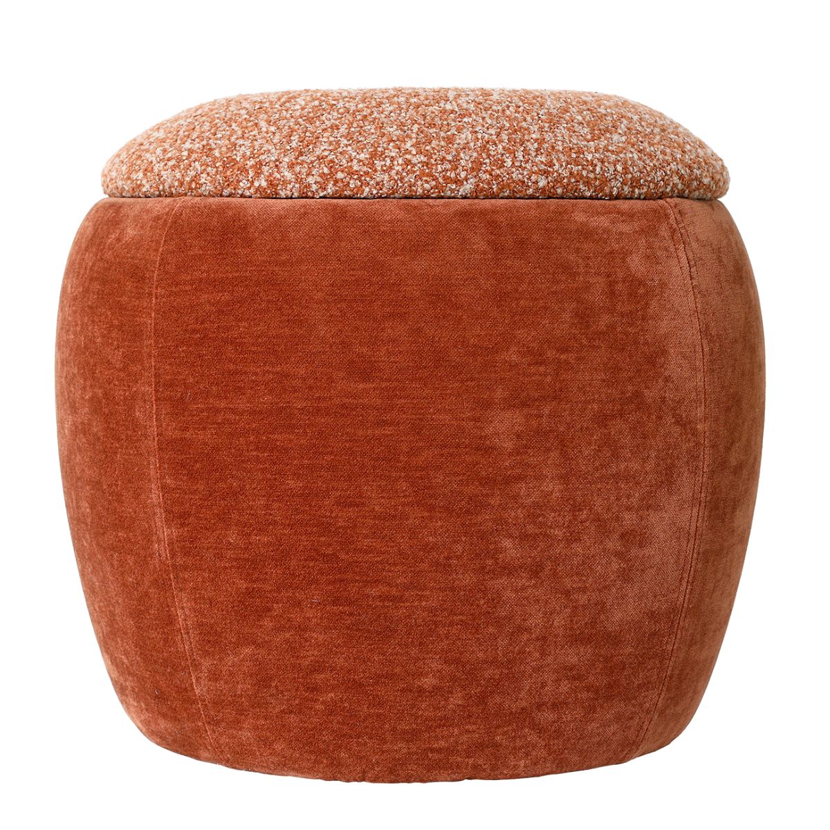 Libra Interiors Clemance Storage Stool Terracotta