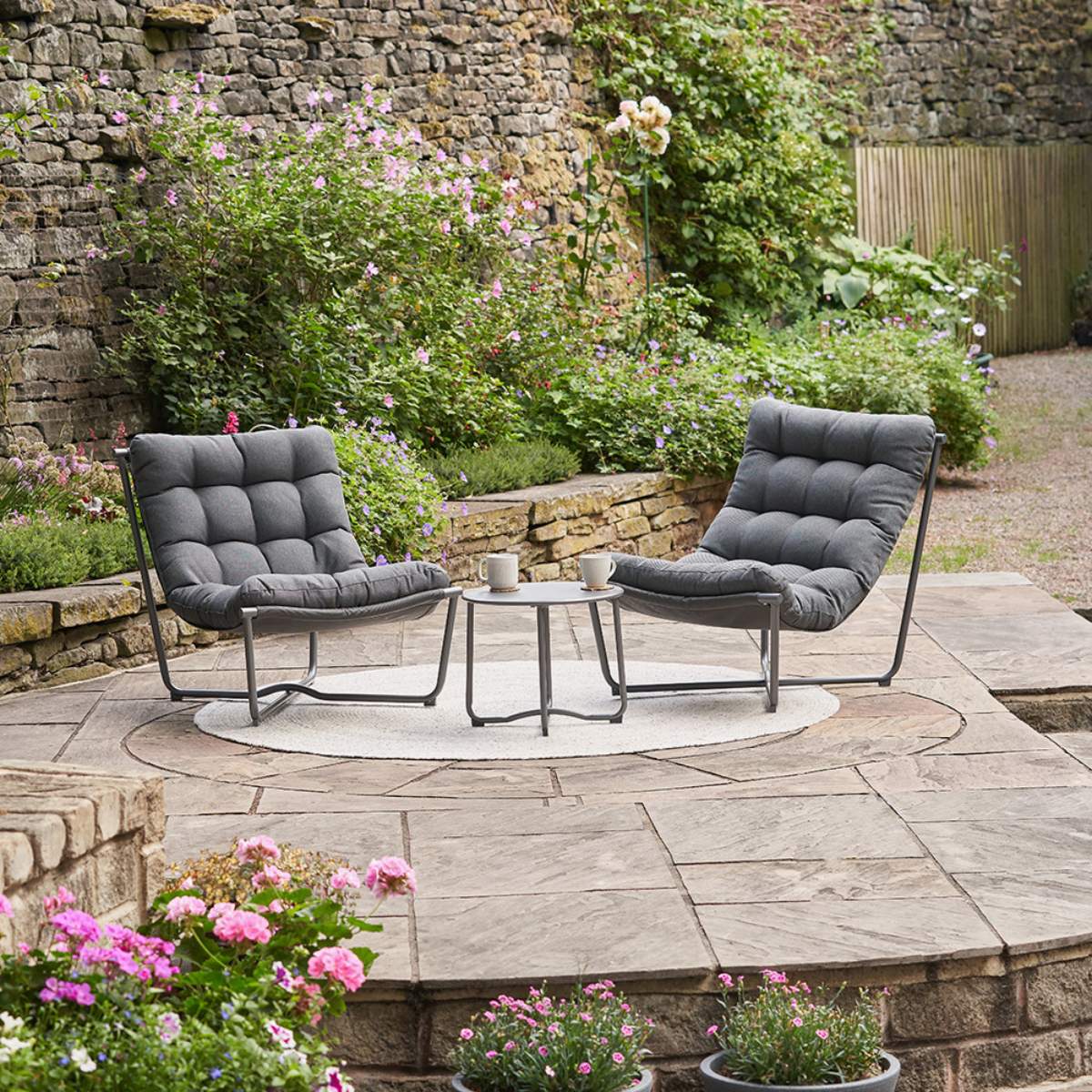 Pacific Lifestyle Clermont Anthracite Outdoor Lounging Set