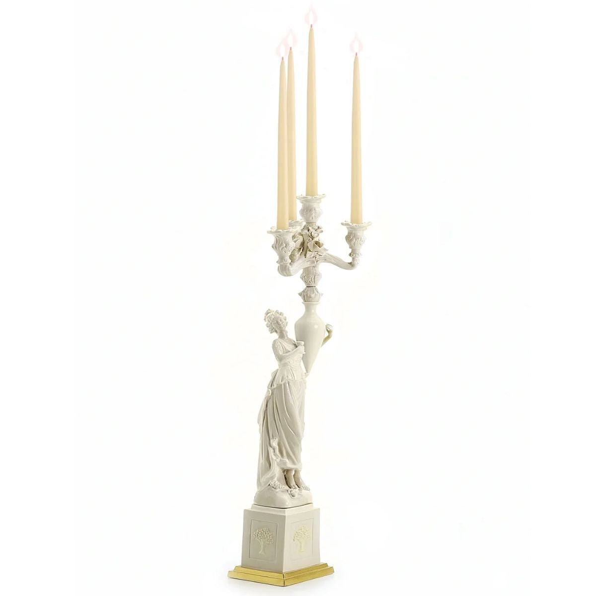 Villari Clizia Candelabra 3 Arms - White