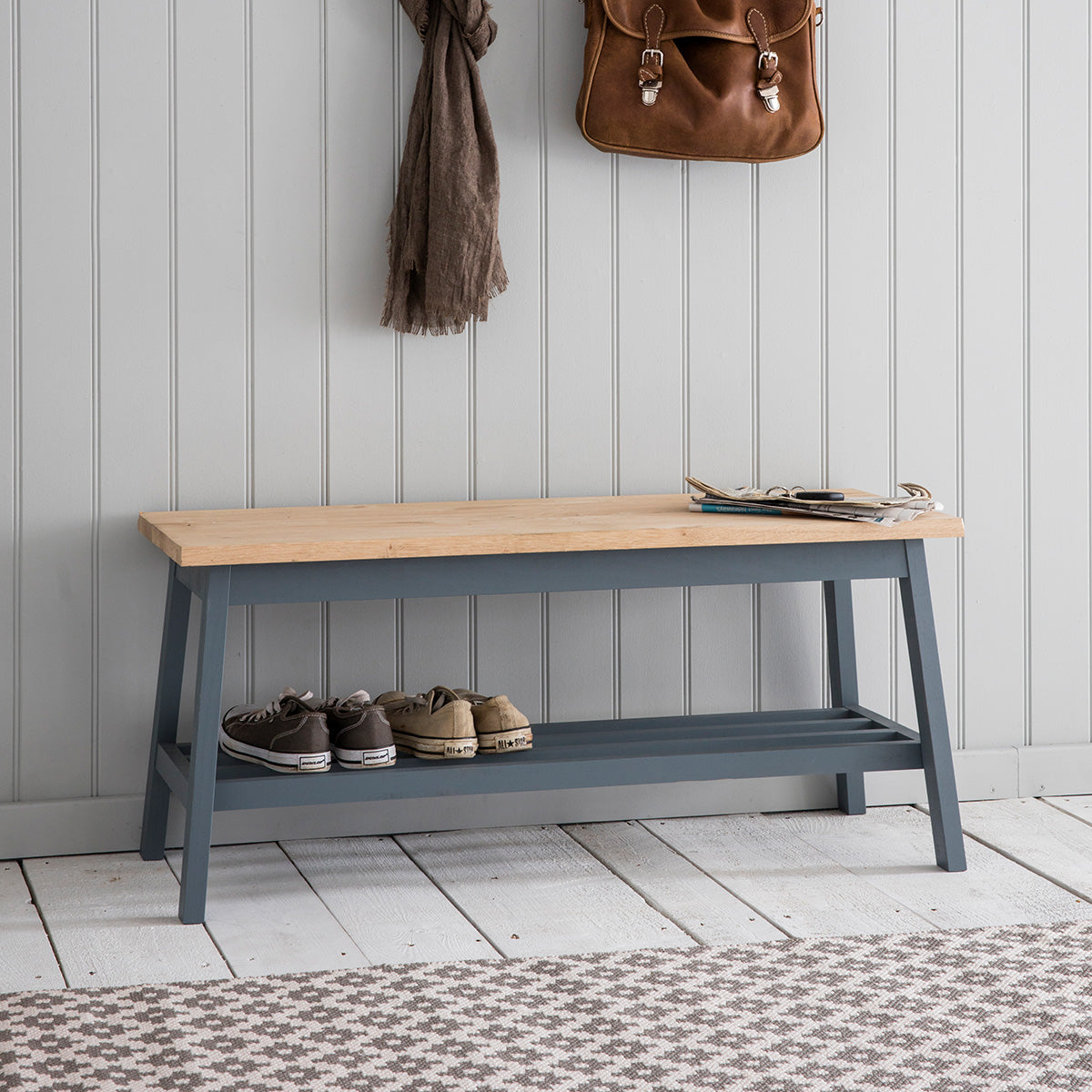 Garden Trading Clockhouse Hallway Bench - Black