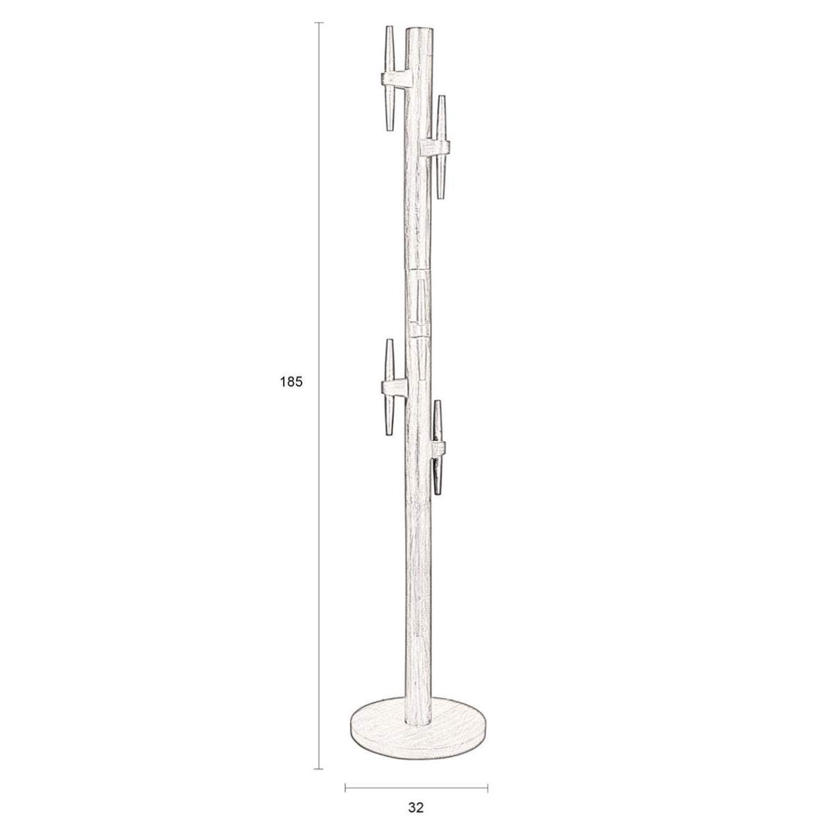 Dutch Bone Coat Rack Jakub Walnut