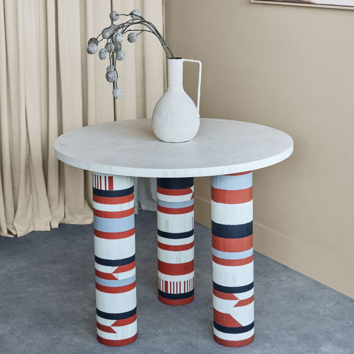Libra Interiors Coco Hall Bone Inlay Dining Table