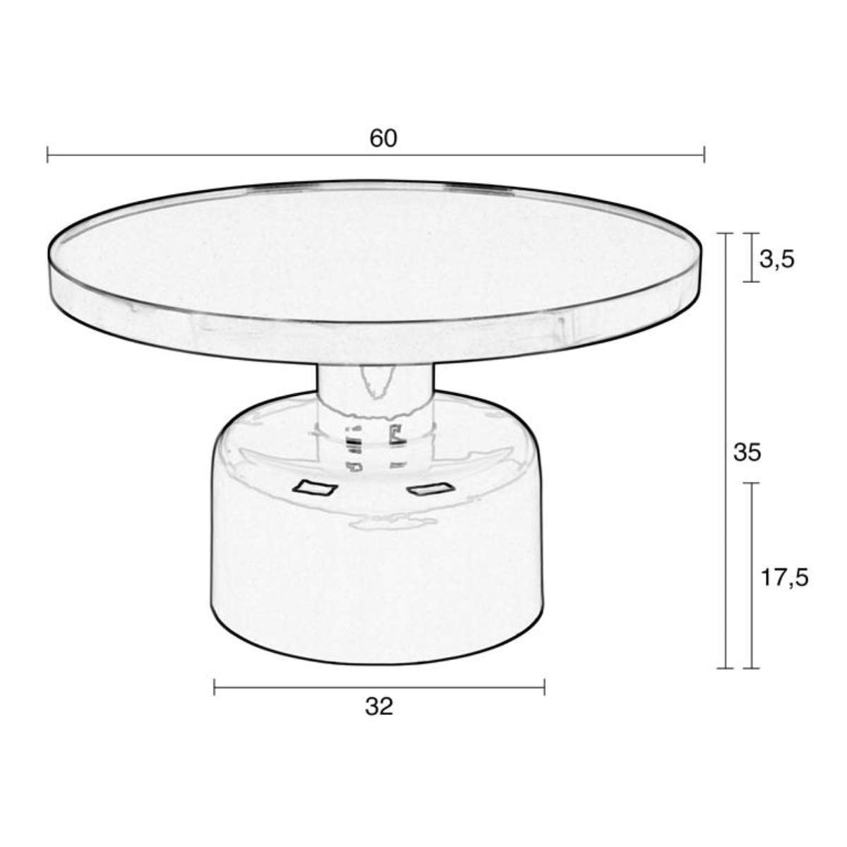 Zuiver Coffee Table Glam